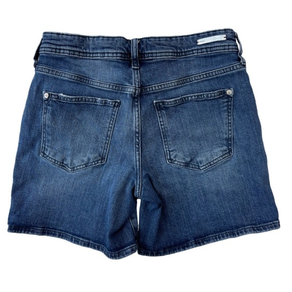 Pilcro and Letterpress Anthropology High-Rise Slim Boyfriend Denim Shorts 27 - Picture 14 of 15